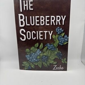 The Blueberry Society Wall Art Print by - Blue and Green